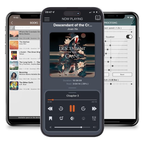 Download fo free audiobook Descendant of the Crane by Joan He and listen anywhere on your iOS devices in the ListenBook app.
