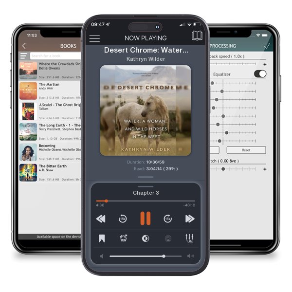 Download fo free audiobook Desert Chrome: Water, a Woman, and Wild Horses in the West by Kathryn Wilder and listen anywhere on your iOS devices in the ListenBook app.
