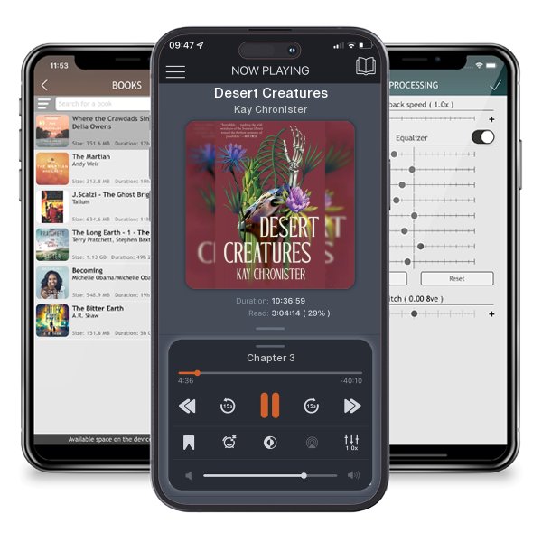 Download fo free audiobook Desert Creatures by Kay Chronister and listen anywhere on your iOS devices in the ListenBook app.