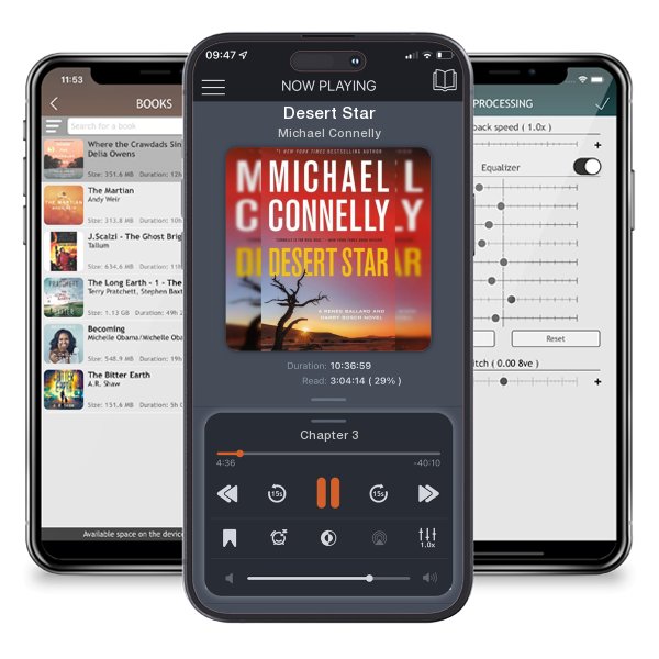 Download fo free audiobook Desert Star by Michael Connelly and listen anywhere on your iOS devices in the ListenBook app.