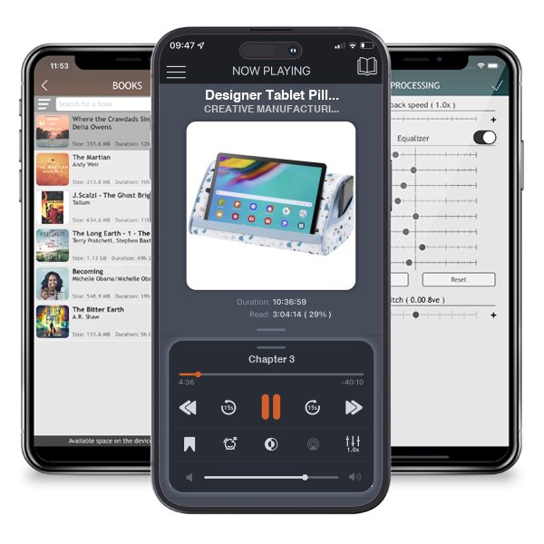 Download fo free audiobook Designer Tablet Pillow, Terrazzo by CREATIVE MANUFACTURING LLC and listen anywhere on your iOS devices in the ListenBook app.