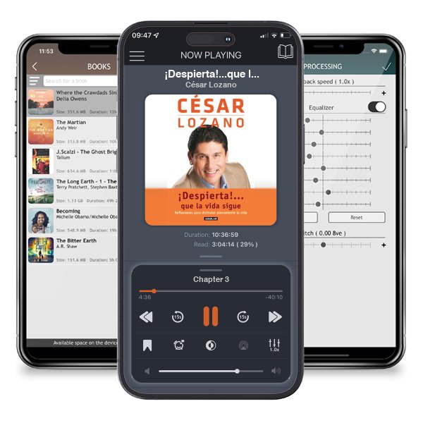 Descargar audiolibro gratis ¡Despierta!...que la vida sigue. Reflexiones para disfrutar plenamente la vida / Life goes on... by César Lozano y escuchar en cualquier lugar en sus dispositivos iOS en la aplicación ListenBook.