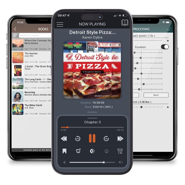 Download fo free audiobook Detroit Style Pizza: A Doughtown History by Karen Dybis and listen anywhere on your iOS devices in the ListenBook app.