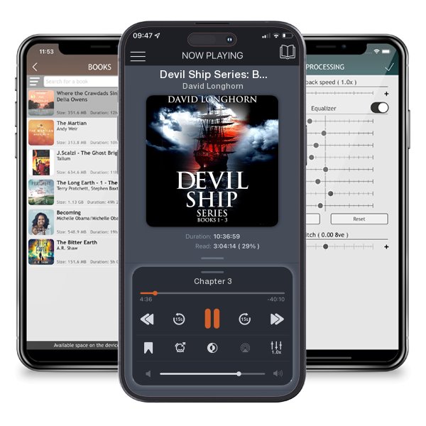 Download fo free audiobook Devil Ship Series: Books 1-3 by David Longhorn and listen anywhere on your iOS devices in the ListenBook app.