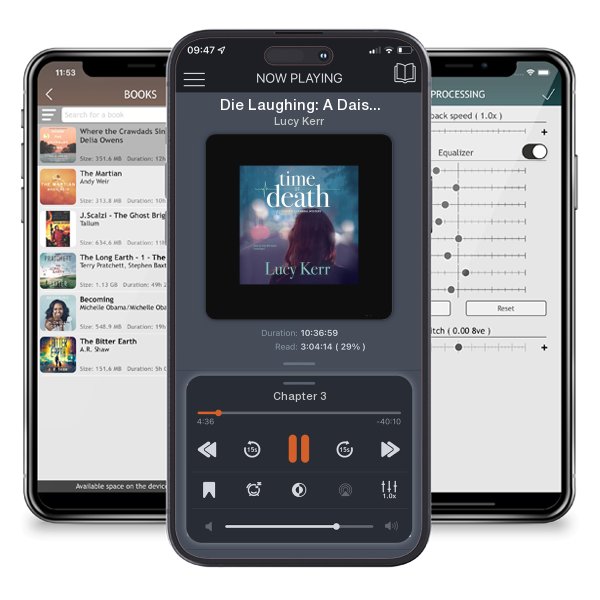 Download fo free audiobook Die Laughing: A Daisy Dalrymple Mystery by Lucy Kerr and listen anywhere on your iOS devices in the ListenBook app.