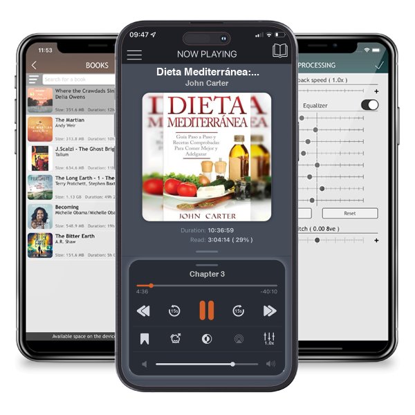 Download fo free audiobook Dieta Mediterránea: Guía Paso a Paso y Recetas Comprobadas... by John Carter and listen anywhere on your iOS devices in the ListenBook app.