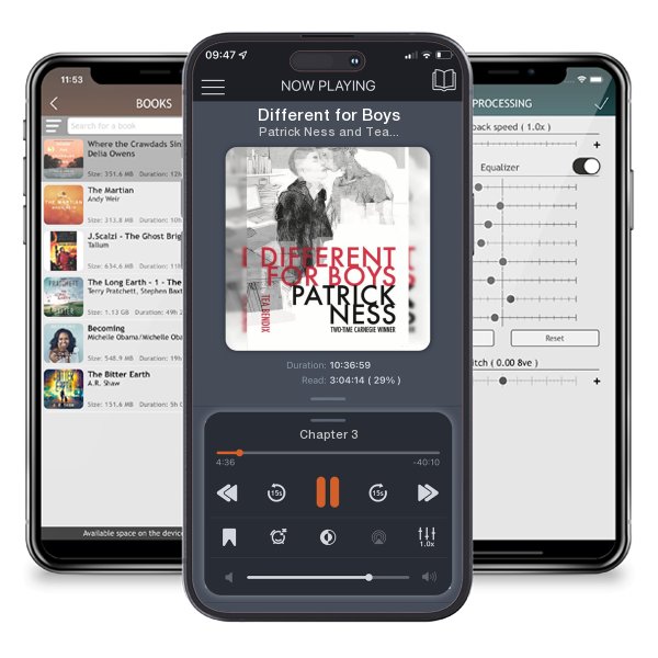 Download fo free audiobook Different for Boys by Patrick Ness and Tea Bendix and listen anywhere on your iOS devices in the ListenBook app.