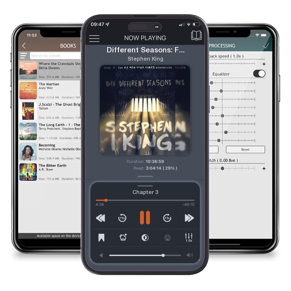 Download fo free audiobook Different Seasons: Four Novellas by Stephen King and listen anywhere on your iOS devices in the ListenBook app.
