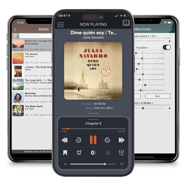 Descargar audiolibro gratis Dime quién soy / Tell Me Who I Am by Julia Navarro y escuchar en cualquier lugar en sus dispositivos iOS en la aplicación ListenBook.