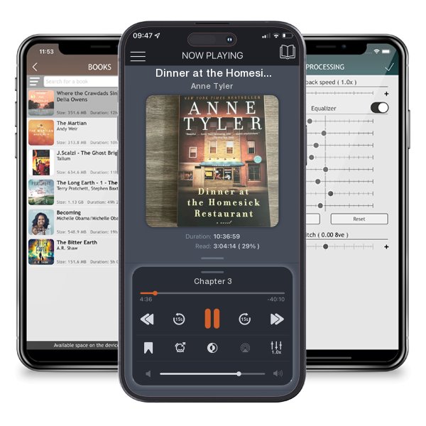 Download fo free audiobook Dinner at the Homesick Restaurant by Anne Tyler and listen anywhere on your iOS devices in the ListenBook app.