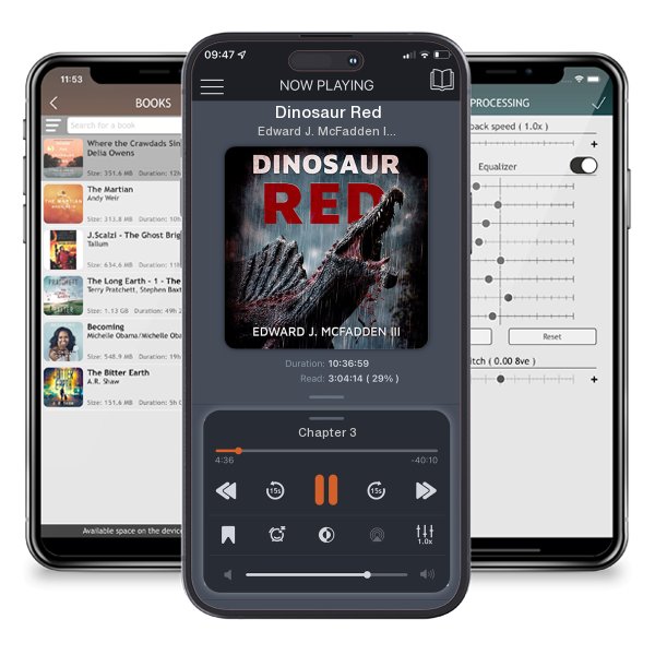 Download fo free audiobook Dinosaur Red by Edward J. McFadden III and listen anywhere on your iOS devices in the ListenBook app.