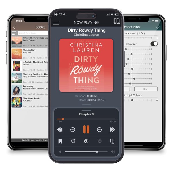 Download fo free audiobook Dirty Rowdy Thing by Christina Lauren and listen anywhere on your iOS devices in the ListenBook app.