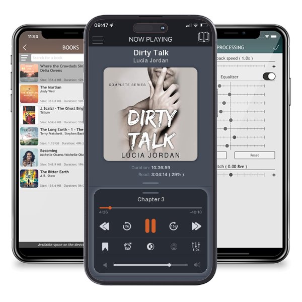Download fo free audiobook Dirty Talk by Lucia Jordan and listen anywhere on your iOS devices in the ListenBook app.