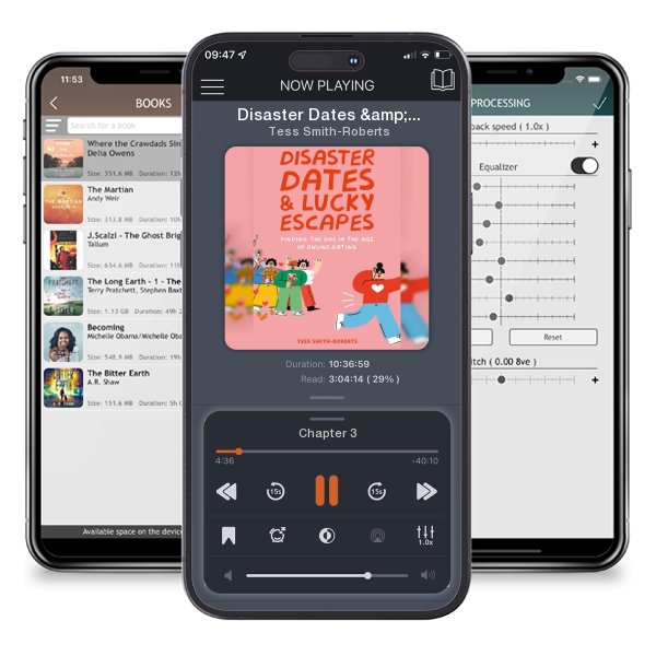 Download fo free audiobook Disaster Dates & Lucky Escapes by Tess Smith-Roberts and listen anywhere on your iOS devices in the ListenBook app.