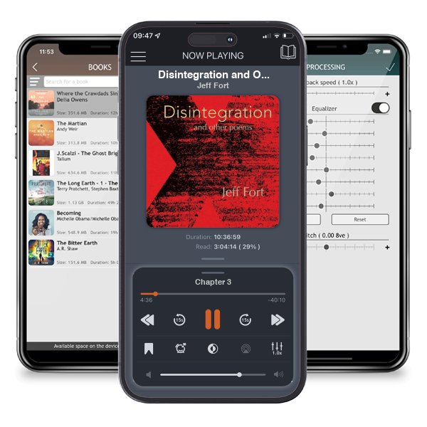 Download fo free audiobook Disintegration and Other Poems by Jeff Fort and listen anywhere on your iOS devices in the ListenBook app.
