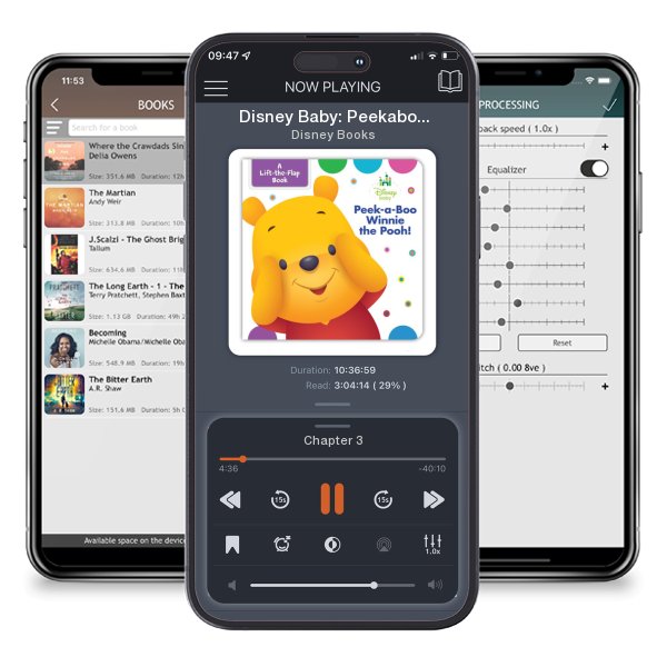 Download fo free audiobook Disney Baby: Peekaboo Winnie the Pooh (Board book) by Disney Books and listen anywhere on your iOS devices in the ListenBook app.