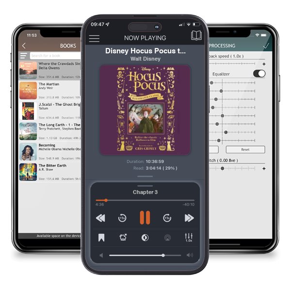 Download fo free audiobook Disney Hocus Pocus the Illustrated Classic: Relive the classic Halloween film by Walt Disney and listen anywhere on your iOS devices in the ListenBook app.
