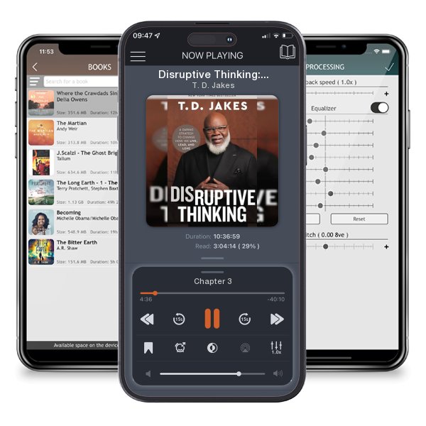 Download fo free audiobook Disruptive Thinking: A Daring Strategy to Change How We Live,... by T. D. Jakes and listen anywhere on your iOS devices in the ListenBook app.