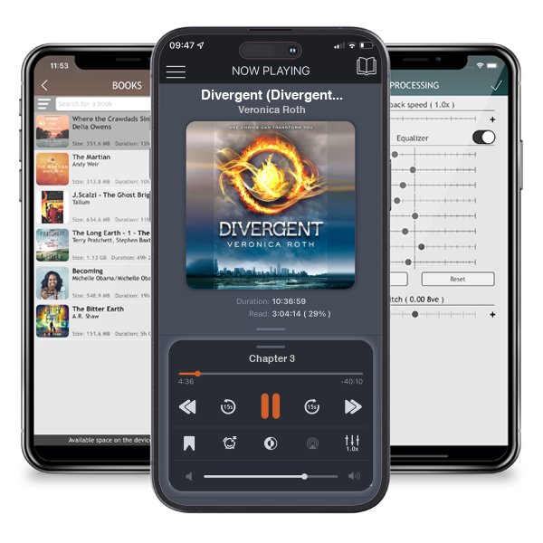 Download fo free audiobook Divergent (Divergent, #1) by Veronica Roth and listen anywhere on your iOS devices in the ListenBook app.