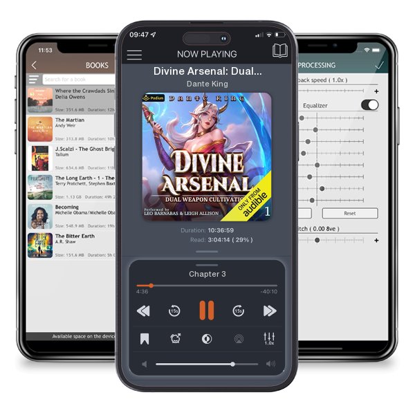 Download fo free audiobook Divine Arsenal: Dual Weapon Cultivation by Dante King and listen anywhere on your iOS devices in the ListenBook app.