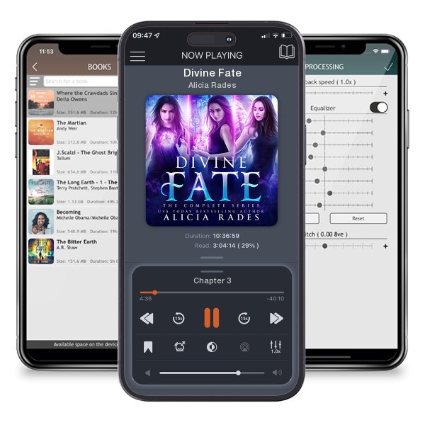 Download fo free audiobook Divine Fate by Alicia Rades and listen anywhere on your iOS devices in the ListenBook app.