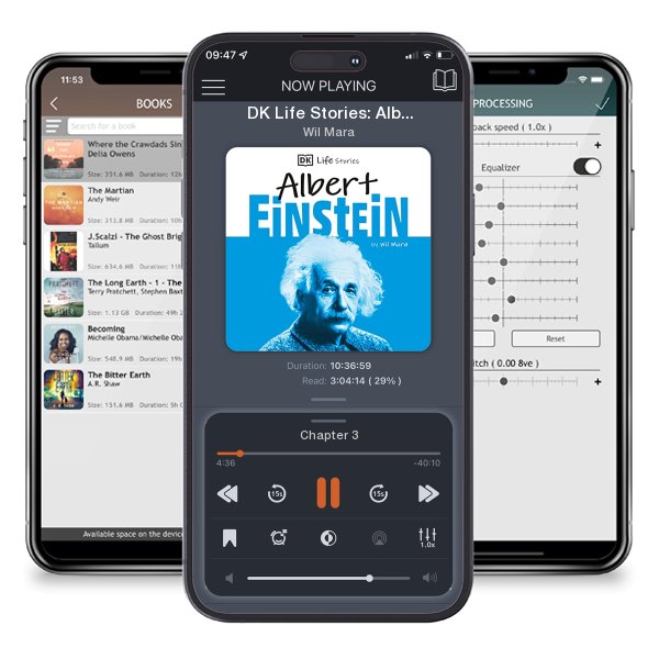Download fo free audiobook DK Life Stories: Albert Einstein by Wil Mara and listen anywhere on your iOS devices in the ListenBook app.