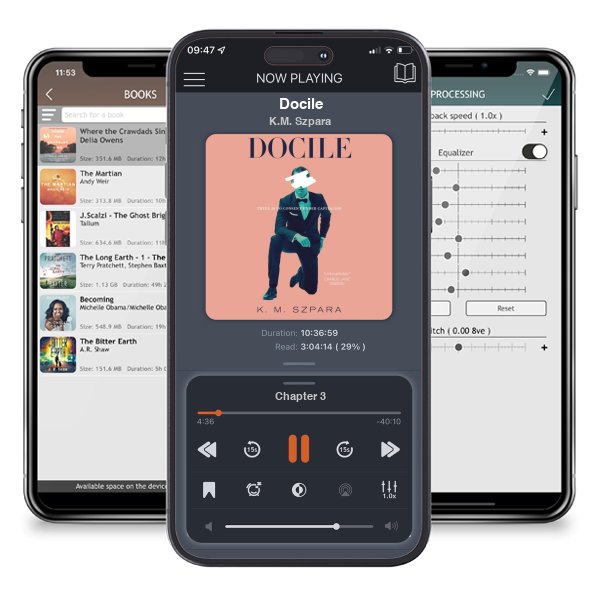 Download fo free audiobook Docile by K.M. Szpara and listen anywhere on your iOS devices in the ListenBook app.