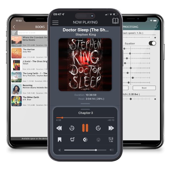 Download fo free audiobook Doctor Sleep (The Shining, #2) by Stephen King and listen anywhere on your iOS devices in the ListenBook app.