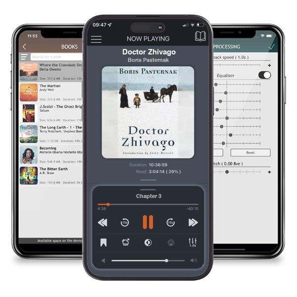 Download fo free audiobook Doctor Zhivago by Boris Pasternak and listen anywhere on your iOS devices in the ListenBook app.