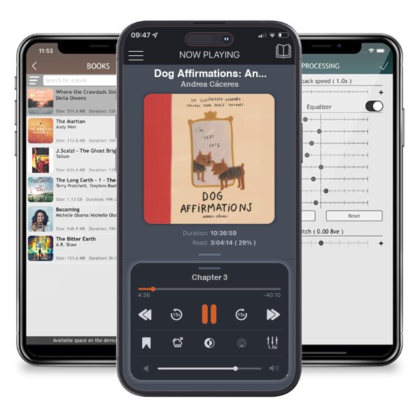 Download fo free audiobook Dog Affirmations: An Illustrated Journey Through Your Dog\'s Thoughts by Andrea Cáceres and listen anywhere on your iOS devices in the ListenBook app.