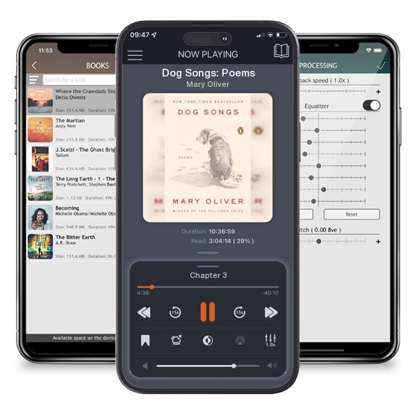 Download fo free audiobook Dog Songs: Poems by Mary Oliver and listen anywhere on your iOS devices in the ListenBook app.