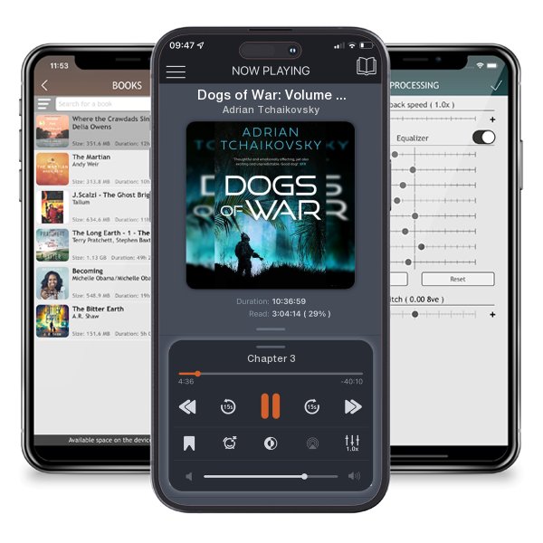 Download fo free audiobook Dogs of War: Volume 1 by Adrian Tchaikovsky and listen anywhere on your iOS devices in the ListenBook app.