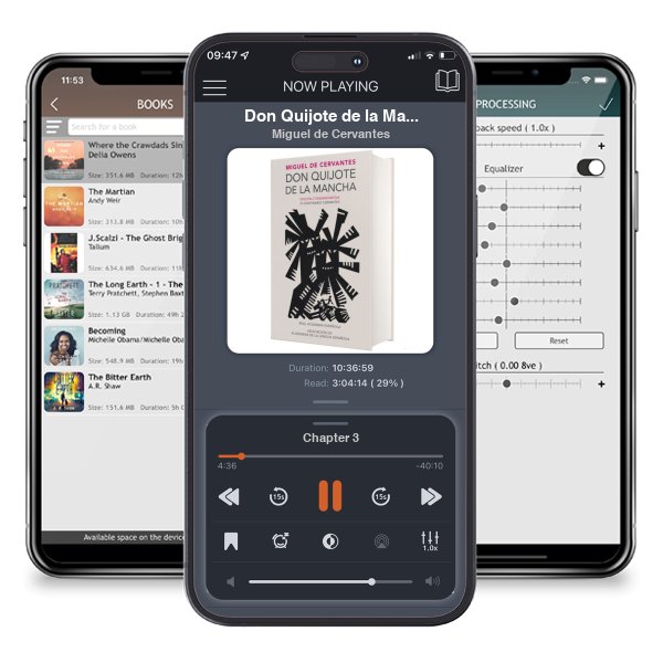 Descargar audiolibro gratis Don Quijote de la Mancha (Edición conmemorativa de la RAE y la ASALE) / Don Quix ote de la Mancha. RAE by Miguel de Cervantes y escuchar en cualquier lugar en sus dispositivos iOS en la aplicación ListenBook.