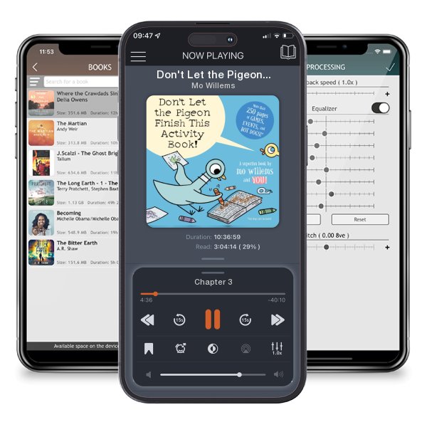 Download fo free audiobook Don't Let the Pigeon Finish This Activity Book!-Pigeon series by Mo Willems and listen anywhere on your iOS devices in the ListenBook app.