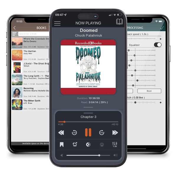 Download fo free audiobook Doomed by Chuck Palahniuk and listen anywhere on your iOS devices in the ListenBook app.