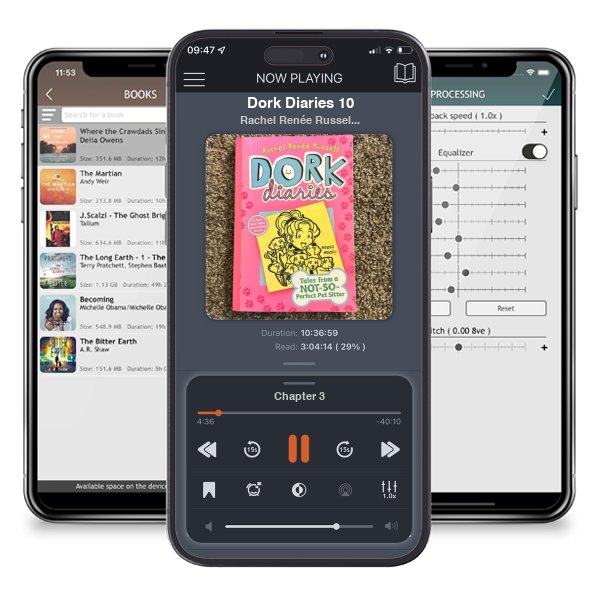 Download fo free audiobook Dork Diaries 10 by Rachel Renée Russell and listen anywhere on your iOS devices in the ListenBook app.