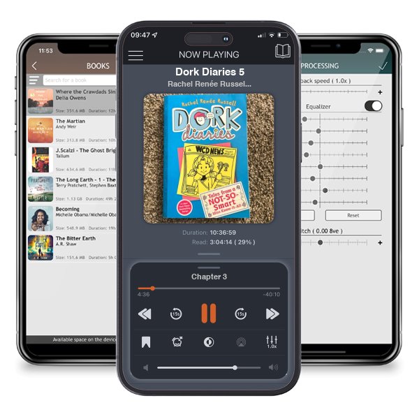 Download fo free audiobook Dork Diaries 5 by Rachel Renée Russell and listen anywhere on your iOS devices in the ListenBook app.