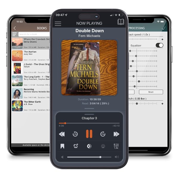 Download fo free audiobook Double Down by Fern Michaels and listen anywhere on your iOS devices in the ListenBook app.