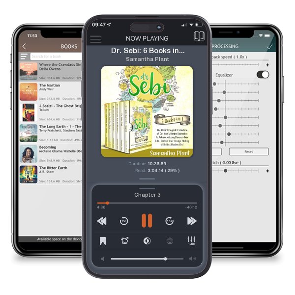 Download fo free audiobook Dr. Sebi: 6 Books in 1 by Samantha Plant and listen anywhere on your iOS devices in the ListenBook app.