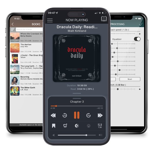 Download fo free audiobook Dracula Daily: Reading Bram Stoker's Dracula in Real Time... by Matt Kirkland and listen anywhere on your iOS devices in the ListenBook app.