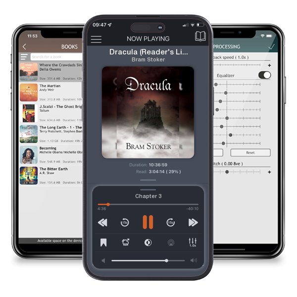 Download fo free audiobook Dracula (Reader's Library Classics) by Bram Stoker and listen anywhere on your iOS devices in the ListenBook app.