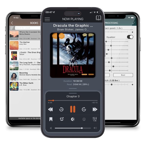 Download fo free audiobook Dracula the Graphic Novel: Original Text by Bram Stoker, James Offredi, et al. and listen anywhere on your iOS devices in the ListenBook app.