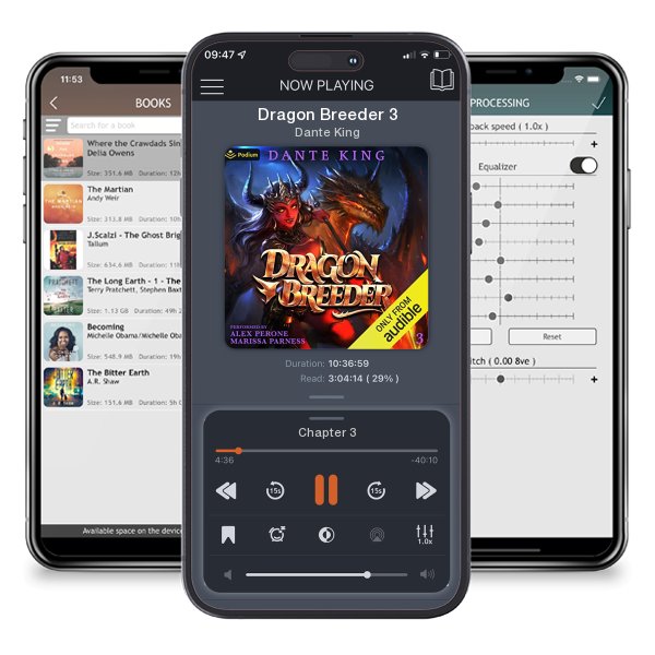 Download fo free audiobook Dragon Breeder 3 by Dante King and listen anywhere on your iOS devices in the ListenBook app.