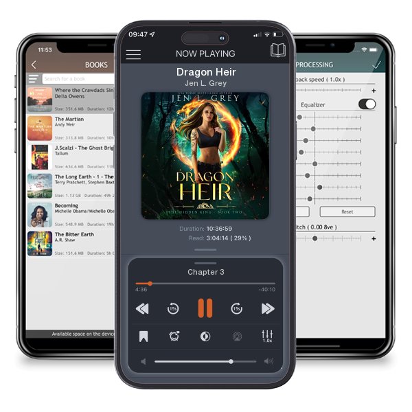 Download fo free audiobook Dragon Heir by Jen L. Grey and listen anywhere on your iOS devices in the ListenBook app.
