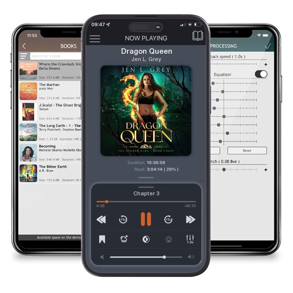 Download fo free audiobook Dragon Queen by Jen L. Grey and listen anywhere on your iOS devices in the ListenBook app.
