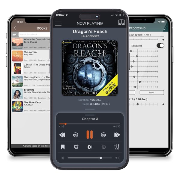 Download fo free audiobook Dragon's Reach by JA Andrews and listen anywhere on your iOS devices in the ListenBook app.
