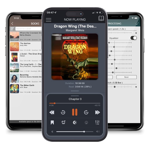 Download fo free audiobook Dragon Wing (The Death Gate Cycle, #1) by Margaret Weis and listen anywhere on your iOS devices in the ListenBook app.