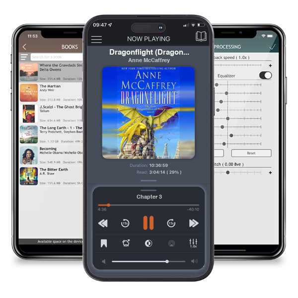 Download fo free audiobook Dragonflight (Dragonriders of Pern, #1) by Anne McCaffrey and listen anywhere on your iOS devices in the ListenBook app.
