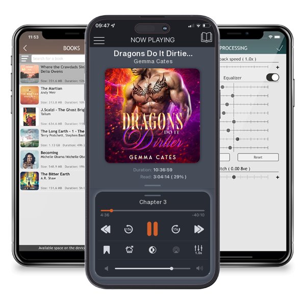 Download fo free audiobook Dragons Do It Dirtier by Gemma Cates and listen anywhere on your iOS devices in the ListenBook app.