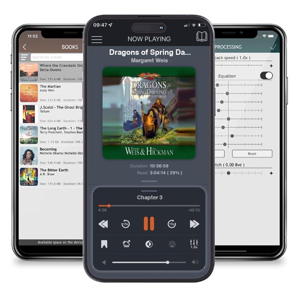 Download fo free audiobook Dragons of Spring Dawning (Dragonlance: Chronicles, #3) by Margaret Weis and listen anywhere on your iOS devices in the ListenBook app.